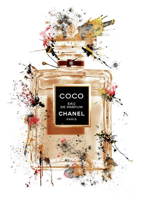 coco chanel perfume wall art.